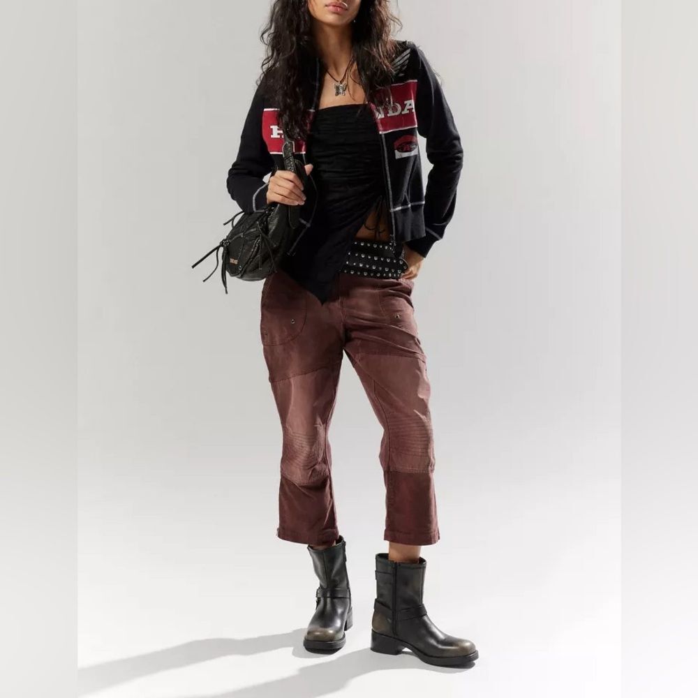 NWOT Daria Cropped Moto pants from Silence + Noise Size 6